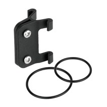 QDY 고무 밴드 홀더 액세서리가 있는 자전거 번호판 마운트 홀더, 3cmx1.9cm, ABS, V형, 1개