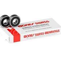 인라인스케이트 스케이트보드 베어링 스페이서 및 와셔 번들 608 고회전 세라믹 베어링 정밀 롤러 스케이트 8 팩, 3.SWISS white box