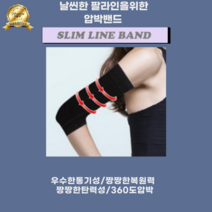 슬림라인밴드 날씬한 팔라인을위한 팔뚝살 압박보정밴드 1SET 사이즈FREE 스킨/블랙, 블랙, 1개