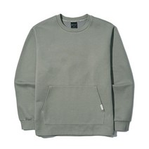 [국내매장판] 스노우피크 snowpeak 어패럴 아웃도어 피치 기모 맨투맨 캠핑패션 라이트카키 긴팔 티셔츠 S22FURHT21LK