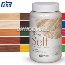 다우몰 수성 스테인 목재페인트 KCC숲으로 셀프스테인, 블루 500ml, 1개