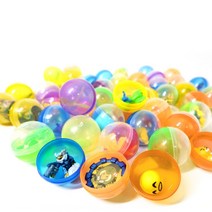 횬마트 컬러 투명 뽑기통 에그캡슐 피규어 보관 랜덤 게임 소품 파티용품, 32mm30p