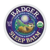 Badger 슬립 밤 라벤더 & 베르가못, 21g, 1개