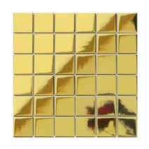 접착식 자기질모자이크타일 골드유광48mm(1장), 색상