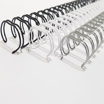 3:1와이어제본링 34홀 11mm 100개, 와이어링 11mm 백색