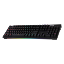 ABKO 앱코 AN02 RGB BAR 축교환 게이밍 기계식 키보드, 갈축, 블랙
