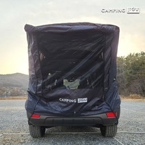 차박텐트 캠핑지구 스텔스 SUV 도킹 트렁크 카 텐트 M/L 폴대포함, 비닐창(M)