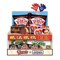 자이언츠 x 간식자판기 과자 선물세트, 중형 스낵 6p + 소형 스낵 3p, 6개