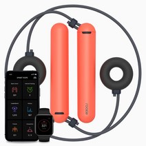 탱그램팩토리 스마트로프 루키 X 도넛 - 줄없는 줄넘기, X 도넛 블랙, 러빙 코랄