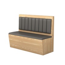 업소용 붙박이 의자 카페 쇼파 쿠션 호프집 칸막이, 1.2m 싱글ㅣ그레이ㅣ사선형