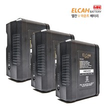 엘칸 141W V마운트 미니 배터리 3개 SET ENG카메라 조명 모니터 방송장비