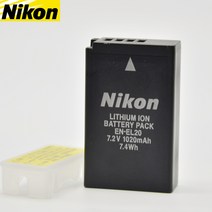 니콘 EN-EL20a EL20 오리지널 카메라 배터리 P1000 마이크로 싱글 J1 J2 J3 S1 coolpix A, EL20