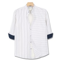 크리스챤 남자 캐주얼 단가라 7부 남방 CR20SS364 (white)