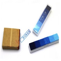 블루 잉크패드 그라데이션 직인도장 문서 서명 검수 서류 스탬프