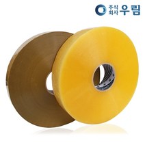 바른유통 박스테이프 이사 이삿짐 택배 포장 테이프 경포장 중포장 기계식 칼라 취급주의 당일발송 모음, LM-기계경포장(1000M×5개)황색