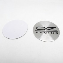 휠 용품 4pcs 45mm OZ 레이싱 휠 센터 캡 스티커 엠블럼 자동차 Hubcaps 커버 로고 배지 알루미늄, 02 Siliver