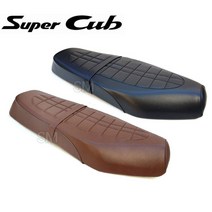 18-20년 혼다 슈퍼커브 110 레트로 튜닝시트 2인용 롱시트, 블랙