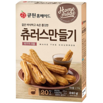 [메가마트]큐원 홈메이드 츄러스 만들기 240g, 1개