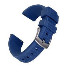 FKM 시계 밴드 퀵 릴리스 20mm 불소 고무 스트랩 남성용 다이빙 새로운 디자인 팔찌, 06 Navy Blue_02 22mm
