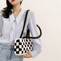 구름가방 핸드메이드 퀼팅가방 굵은 아이슬란드 털실 자작