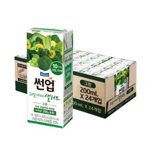 매일유업썬업 과일야채샐러드 그린 200ml 24팩 24개 식이섬유 함유