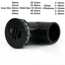 정원타이머 스프링쿨러 타이머 20 50mm 검은 색 pvc 파이프 90 ° 팔꿈치 직접 커넥터 두꺼운 수족관 오버플로 조인트 정원 관개 입구 출구 배수구 피팅, 25mm(1개), 스타일 3(i d)