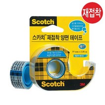 3M재접착 양면테이프238/19x5.08m박스72개입