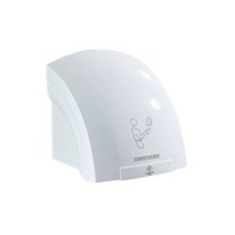 손건조기 벽걸이형 상업용 화장실 핸드드라이기, 펀칭이 없는 투명한 흰색 싱글 핫 모델