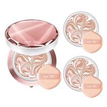 에이지투웨니스 에센스 커버 팩트 HJ 14g 핑크 본품 1개 리필2개, HJ 핑크 21호 본품1개 리필2개