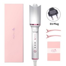 차이슨 긴머리 자동롤 아이롱펌 고데기 C컬 웨이브 아이롱기 여행용 고데기, C  매트 화이트EU 플러그