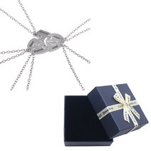 우정목걸이 하트 퍼즐 우정 목걸이 5명 세트 영원한 친구, 하트 패치 5종 세트 선물세트 5개