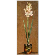 보석십자수 세계적인 명화 모네 꽃 Gladiolus DIY 키트, 1-키트 루빅스 큐브 라운드 다이아몬드 전체 다이아몬