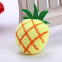1PC 고양이 민트 장난감 Molar 과일 Soothes 감정적 인 인형 안전한 건강한 짧은 동반자 애완 동물 씹는, 02 Pineapple