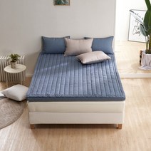 [더베딩샵] 에어폼 3단 접이식 매트리스 논슬립 침대패드 Q, 선택:그레이