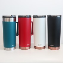 텀블러 에지리 홀트 대용량 새지않는 안새는 스텐 보온 보냉컵 선물 벤티 사이즈 600ml, 6.블랑텀블러(600ml)_터키블루