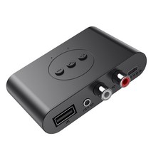 듀얼 출력 USB 오디오 수신기 블루투스 호환 어댑터 홈 여행 컴퓨터 음악 게임 마이크가있는 핸즈프리 통화, NO1