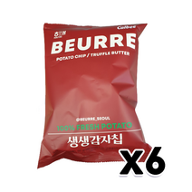 뵈르 트러플버터 생생감자칩 봉지스낵 60g x 6개