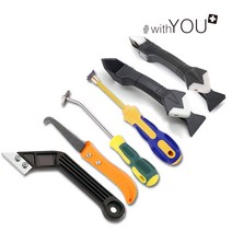 위드유 타일 줄눈 줄눈칼 백시멘트 실리콘 제거 욕실 셀프, 6_실리콘제거기(금속날)