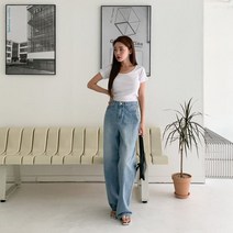 겟잇미 모거돈 데님 스판 일자핏 청바지