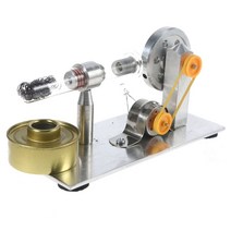 제네레이터 발전기 뜨거운 공기 스털링 엔진 모델 전기 플라이휠 교육 장난감 선물 기술 매니아를위한 내구, 한개옵션0