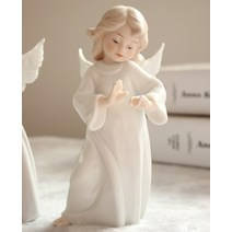 천사 도자기 야드로 인형 조각상 오브제 인테리어 소품 생일 집들이 선물, A