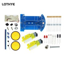오디오 개발 보드 모듈 호환 D2-1 지능형 추적 라인 자동차 감광성 로봇 DIY 키트 스마트 순찰 부품 전자