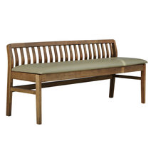 베스트리빙 [리퍼상품]제니 원목 방석 벤치의자/2인/3인 2color, 3인, 모카