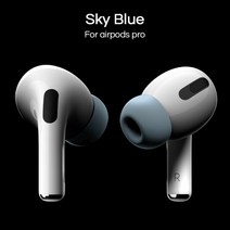 애플 에어팟 프로 2 교체 이어폰 팁 커버 이어패드 다채로운 실리콘 쿠션 액세서리, 13 Pro Sky Blue_02 M size