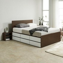 2인용 가성비신혼부부침대 더블사이즈 이인 두명 2명, 상품선택, 월넛화이트