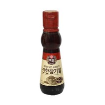 CJ백설 진한참기름160ml/백설/참기름/들기름/기름/식용유, 진한참기름160ml