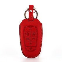 페레노 현대 더뉴그랜저 쏘나타DN8 투싼 넥쏘 7버튼 스마트키 가죽 케이스 키홀더 PH07, 미네르바복스 레드