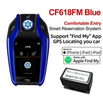 CF618 수정된 스마트 키 범용 원격 자동차 LCD 디스플레이 BMW용 벤츠용 도요타용 현대용 기아용 포르쉐 GP, 09 CF618FM Blue_02 Korean