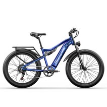 SHENMILO-1000W 남성용 스노우 전동 자전거 17AH 리튬 배터리 4.0 팻 타이어 산악, 01 48V 500W 15AH blue, 한개옵션1