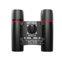 야간투시경 고성능 망원경 야시경 eelescope moge 100x22 binocular high power hd 캠핑 장비 휴대용 여행 40x22 pocket night 사냥, 푸른